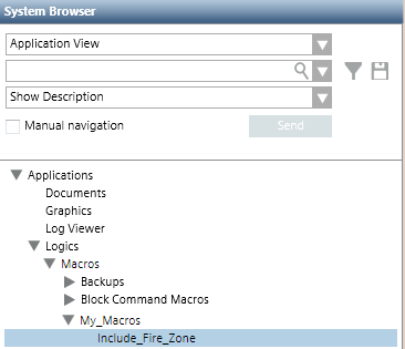Macros: Example in System Browser